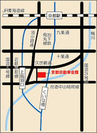 京都自動車会館の地図